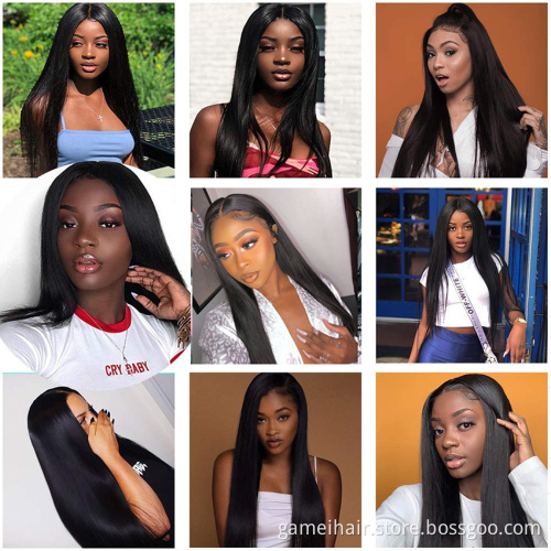 USA top selling wholesale unit 13x4 frontal wig human hair  fast shipping virgin Brazilian human hair wigs lace front wig